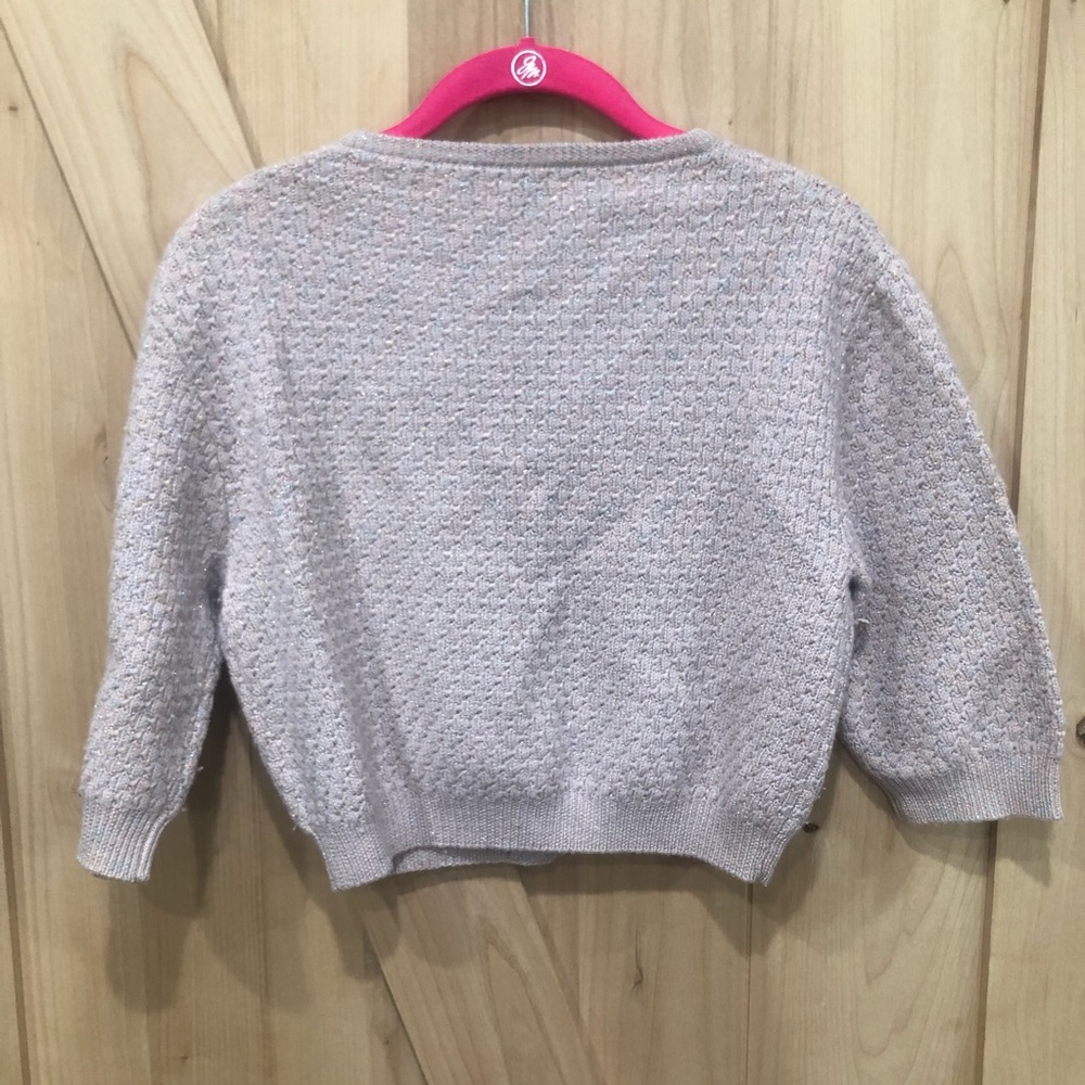 Marc Jacobs Pink Wool Cardigan Cropped Pearl Sz M - Picture 3 of 11